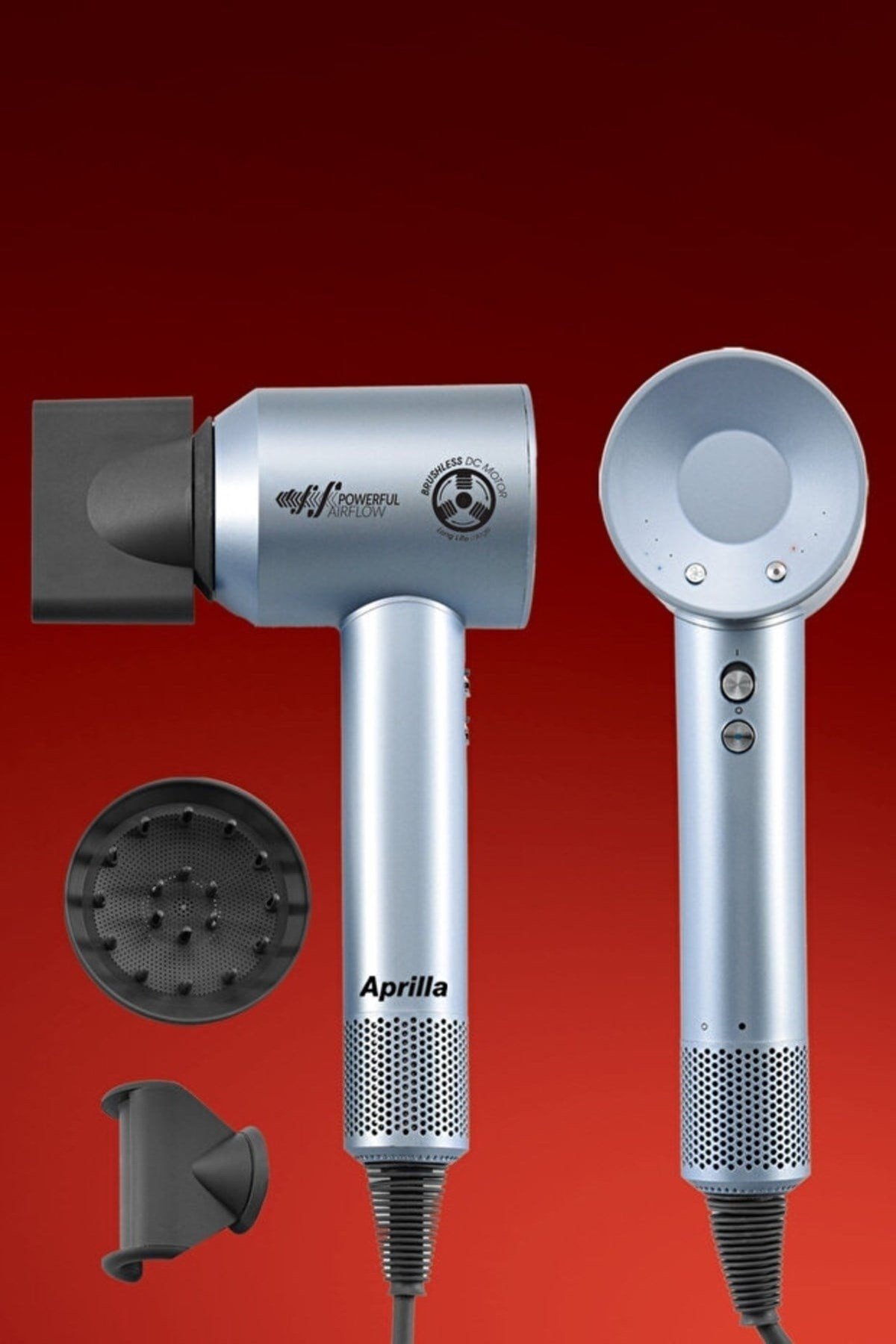 Aprilla  Ahd-2160 Düzleştirici Ve Şekillendirici Başlıklı Hızlı Saç Kurutma Makinesi Bldc Motor