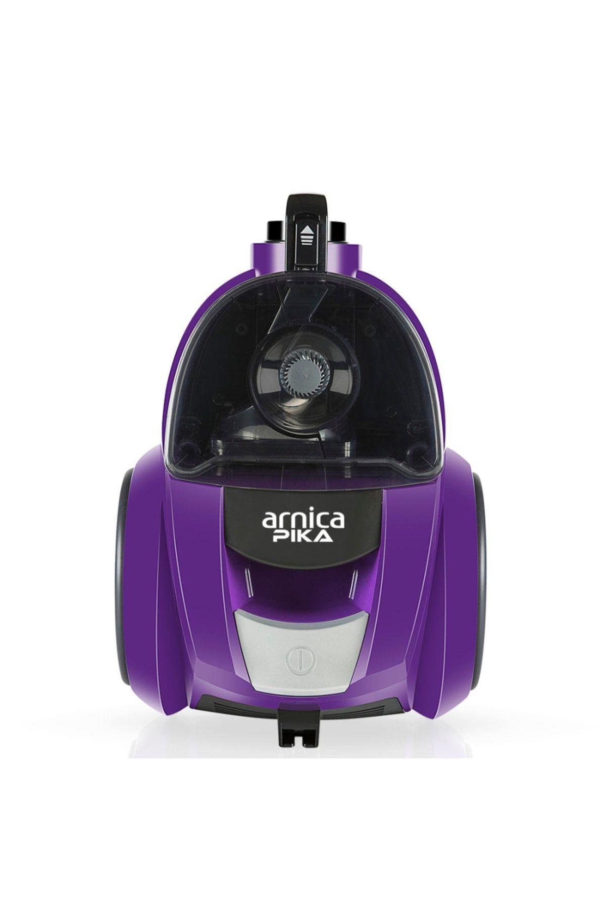 Arnica Pika Mor Toz Hazneli Elektrikli Süpürge, 2.5 L Hazne, 750 W, Afs Filtre, Mor , Et14410