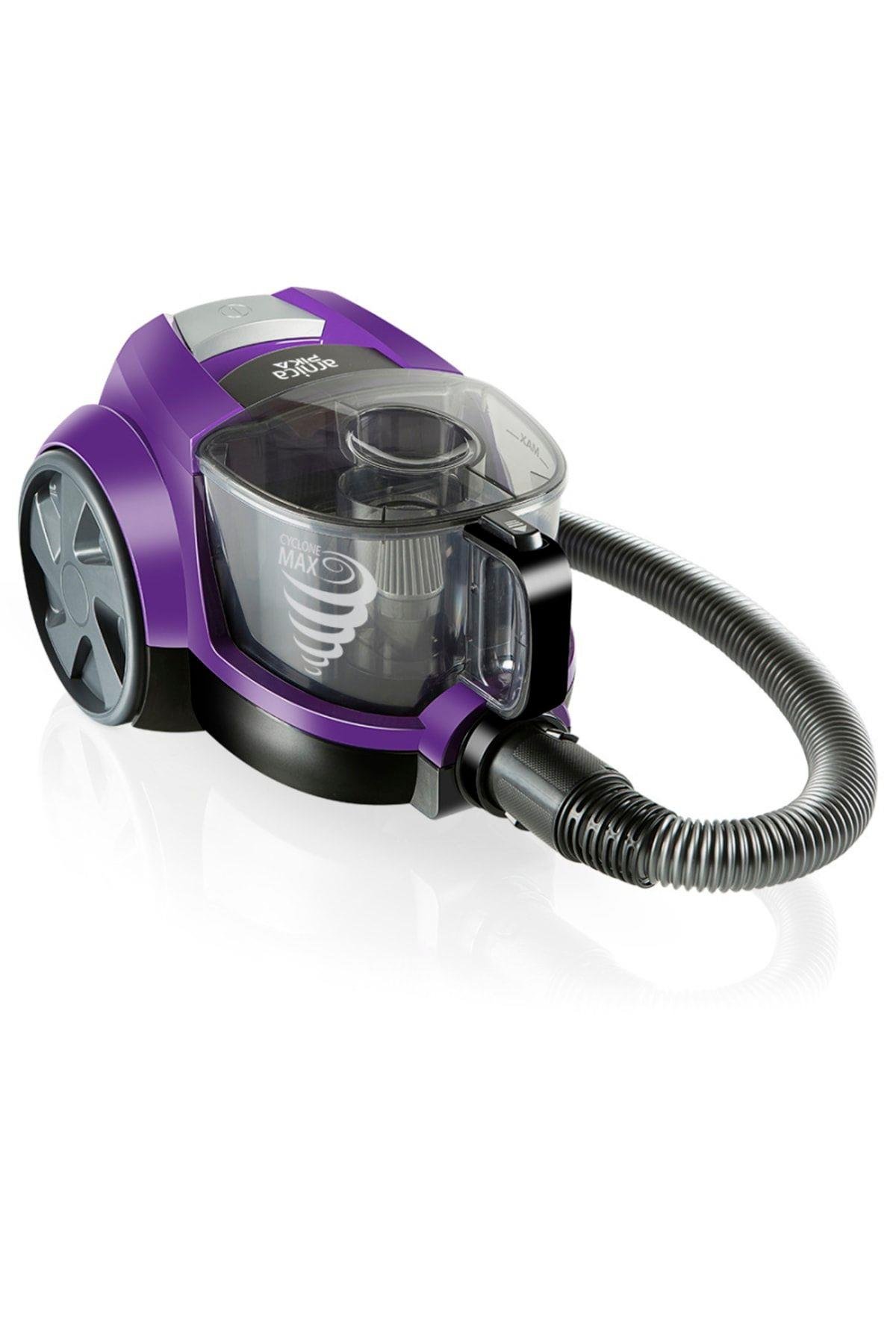 Arnica Pika Mor Toz Hazneli Elektrikli Süpürge, 2.5 L Hazne, 750 W, Afs Filtre, Mor , Et14410