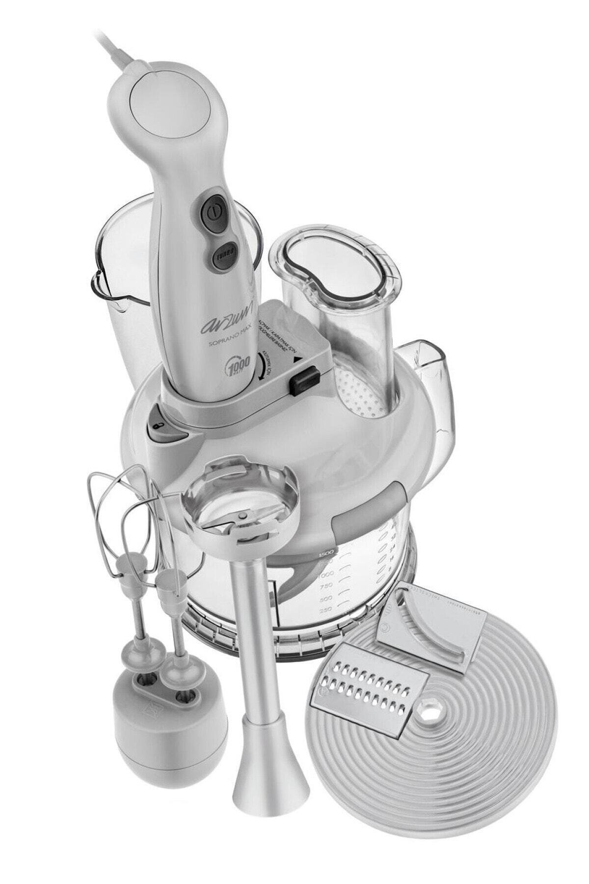 Arzum Ar1004 Soprano Max Multi Beyaz 1000 W Blender Seti