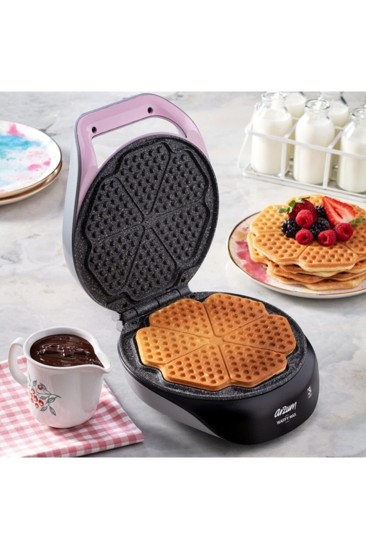 Arzum Ar2033 Waffy Max Waffle Makinesi Pembe