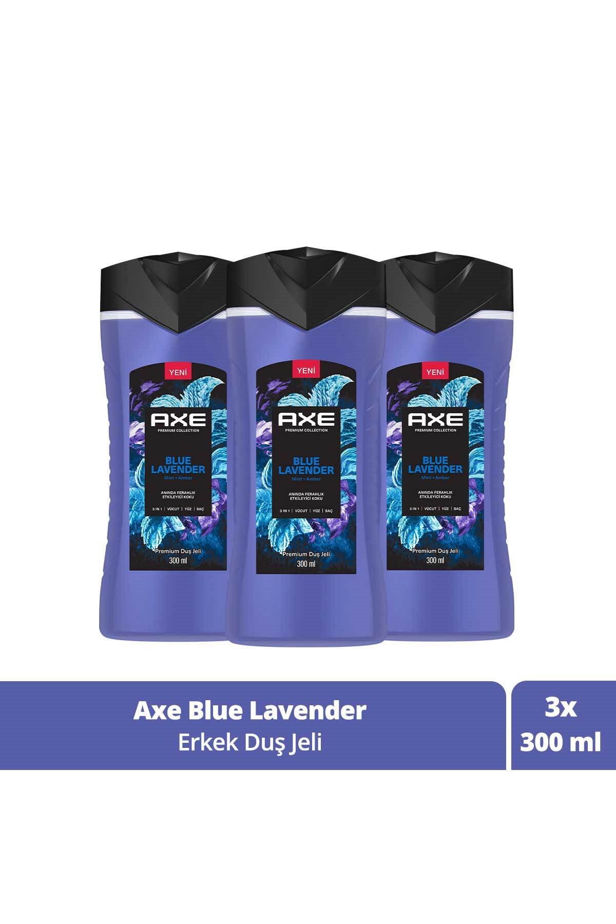 Axe Premium Collection Duş Jeli Blue Lavender 3 In 1 Vücut Saç Yüz 300 ml X3