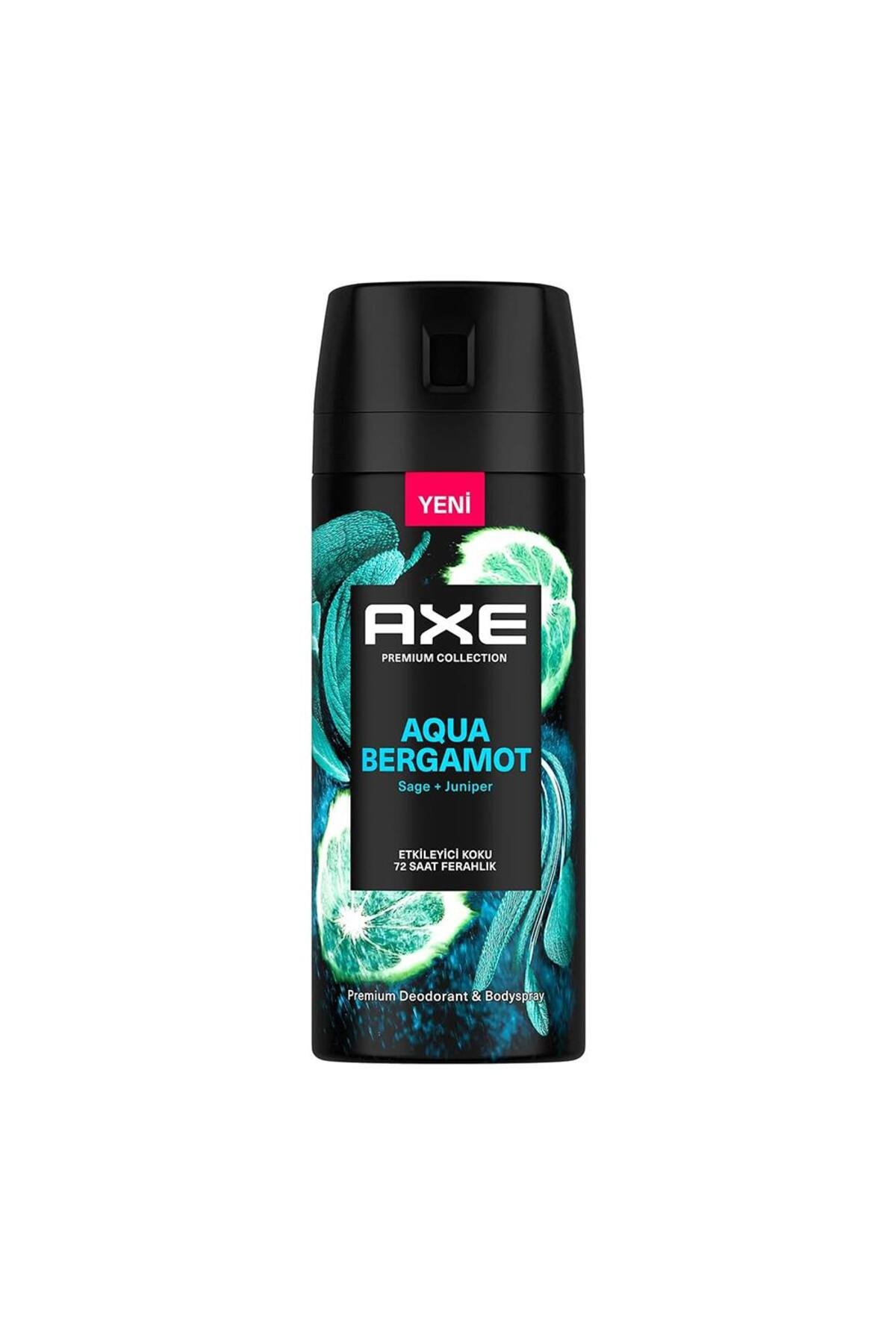 Axe Premium Collection Erkek Sprey Deodorant Aqua Bergamot 72 Saat Ferahlık 150 ml