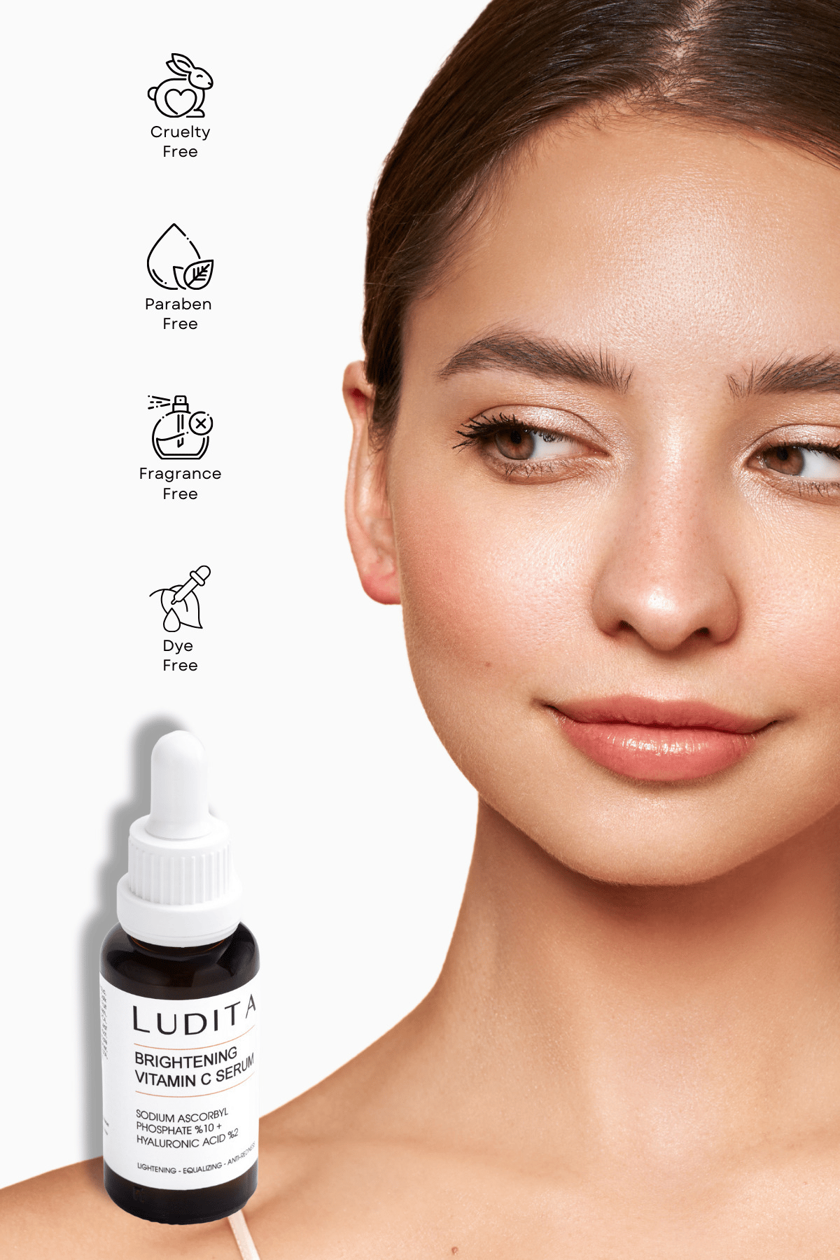 Aydınlatıcı, Renk Tonu Eşitleyici C Vitamini Serumu (vitamin C 10% + Hyaluronic Acid 2%)