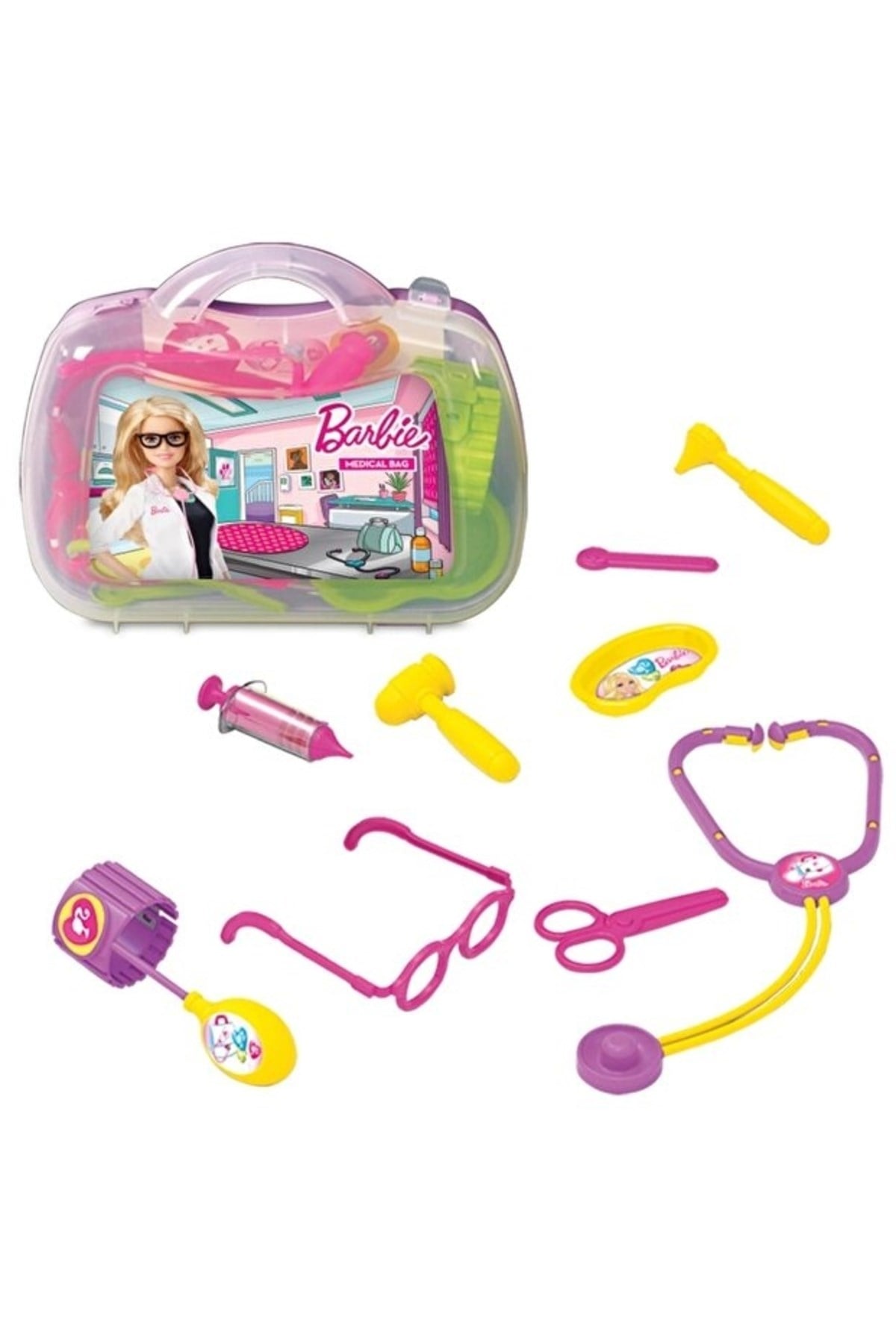 Barbie 01833 Doktor Seti Barbie Çantalı Eğitici 10 Parça