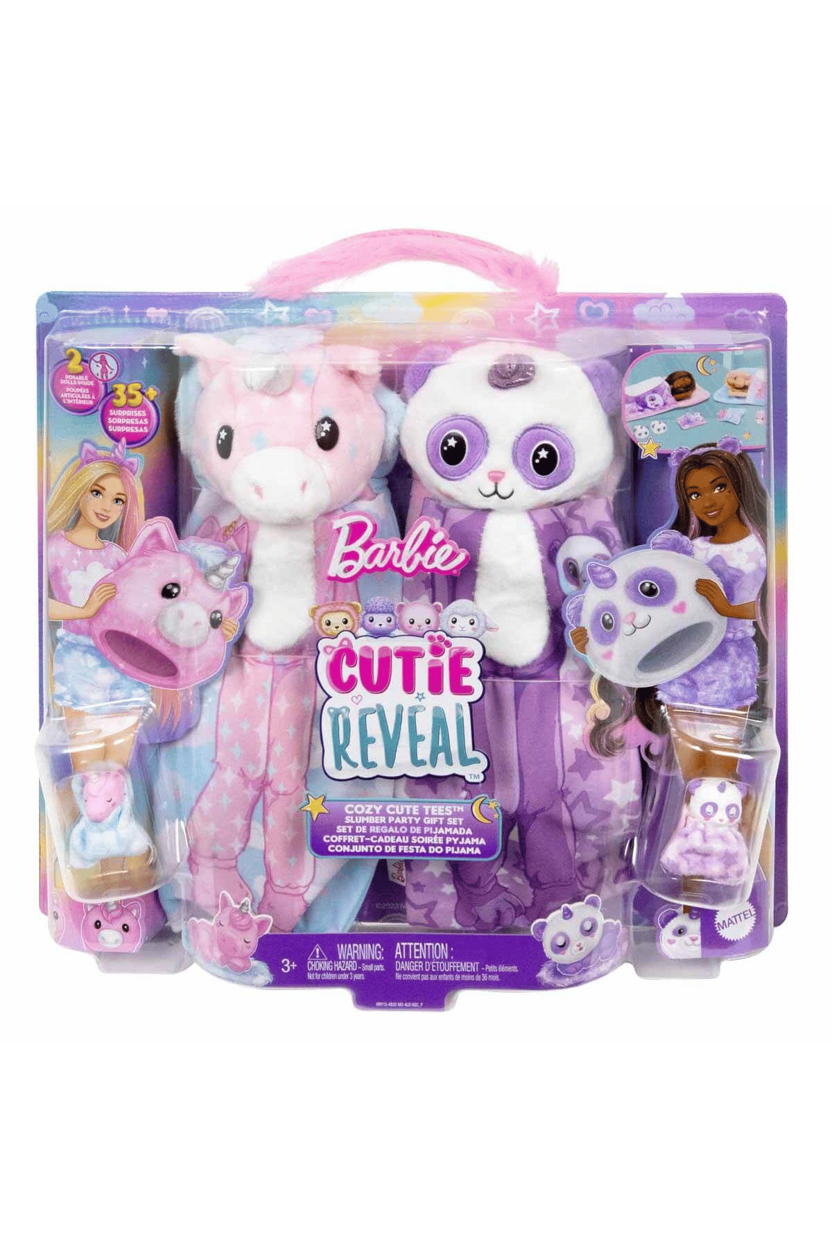Barbie Byrurg Hry15 Cutie Reveal Pijama Partisi Ikili Set