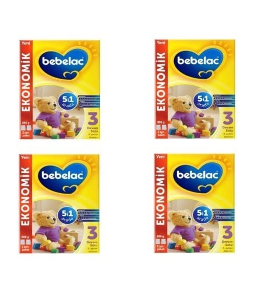 Bebelac 3 Numara Devam Sütü 800 Gr x4 Adet