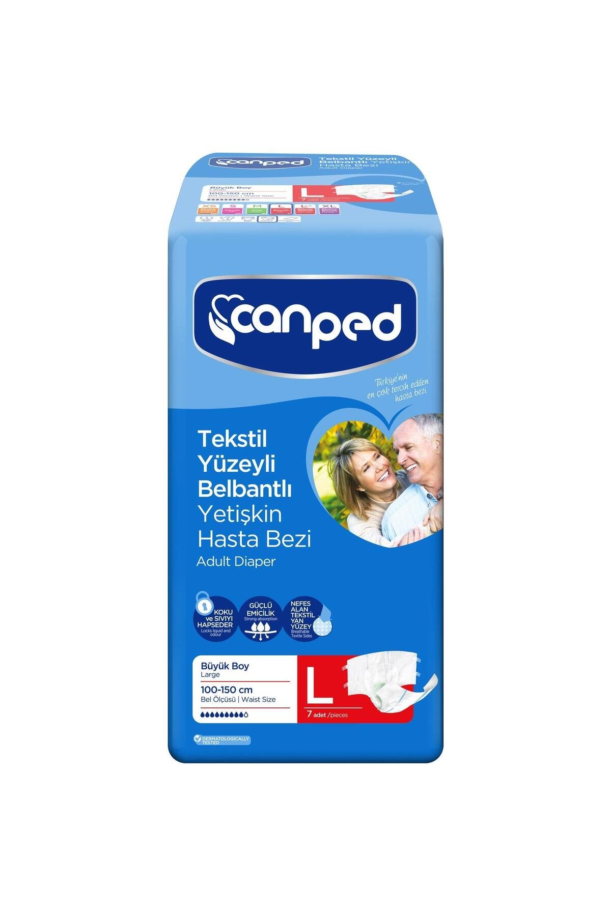 Belbantlı Yetişkin Hasta Bezi Large Büyük 7'li