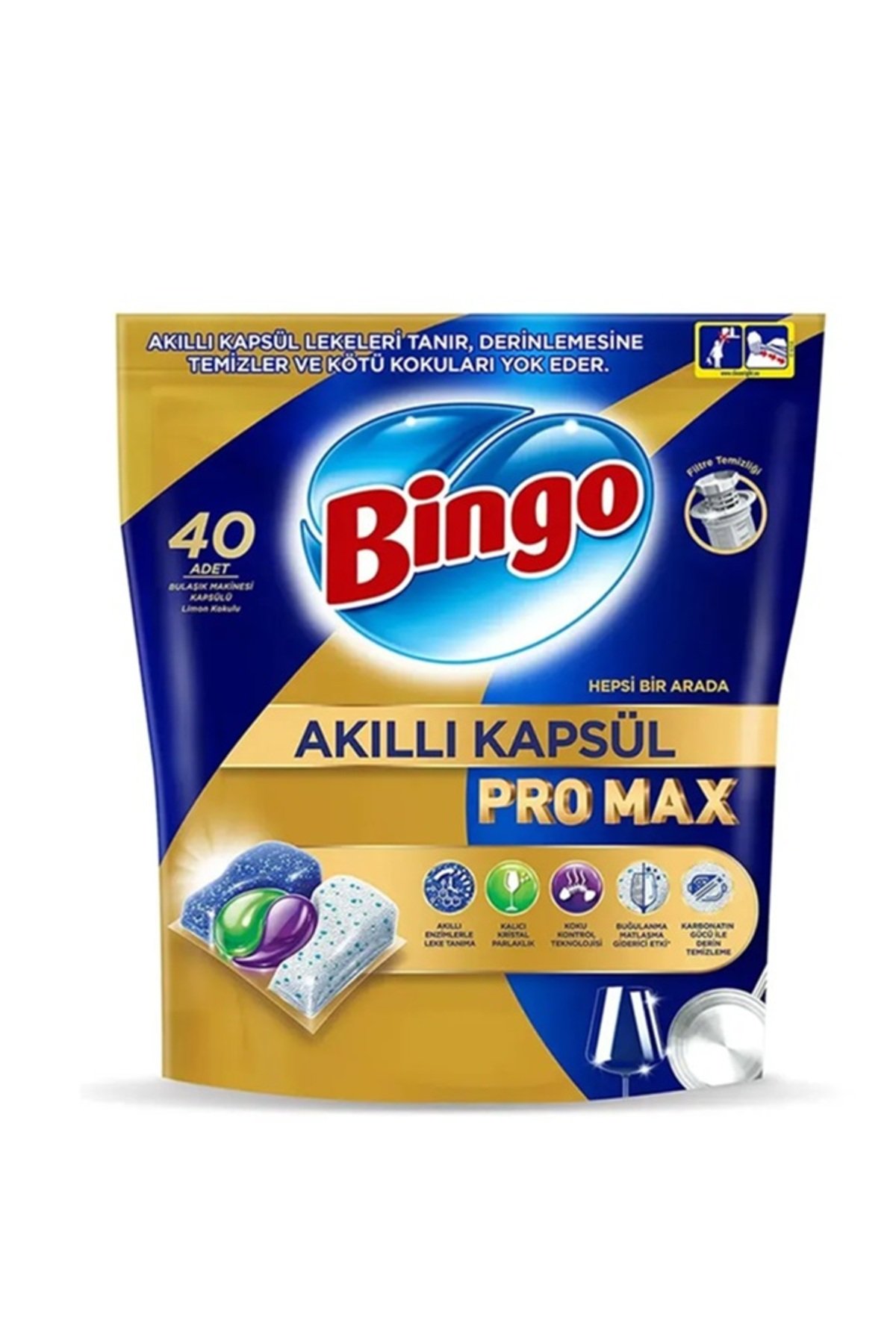 Bingo Akıllı Kapsül Bulaşık Pro Max 40'lı