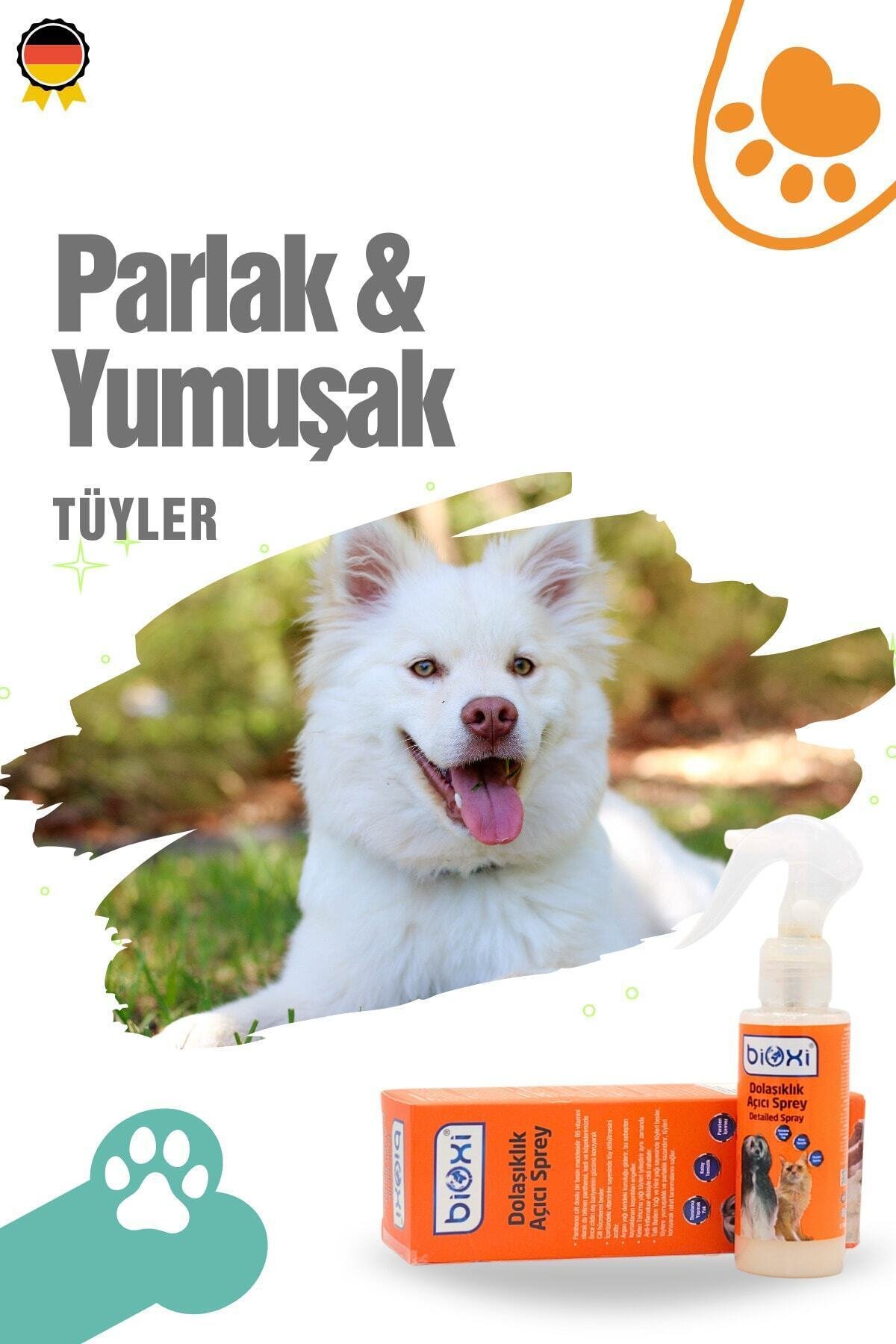 Bioxi Dolaşıklık, Önleyici, Kedi Kıtık Açıcı, Kolay Tarama, Kedi, Köpek Tüy Bakım Spreyi 100ml