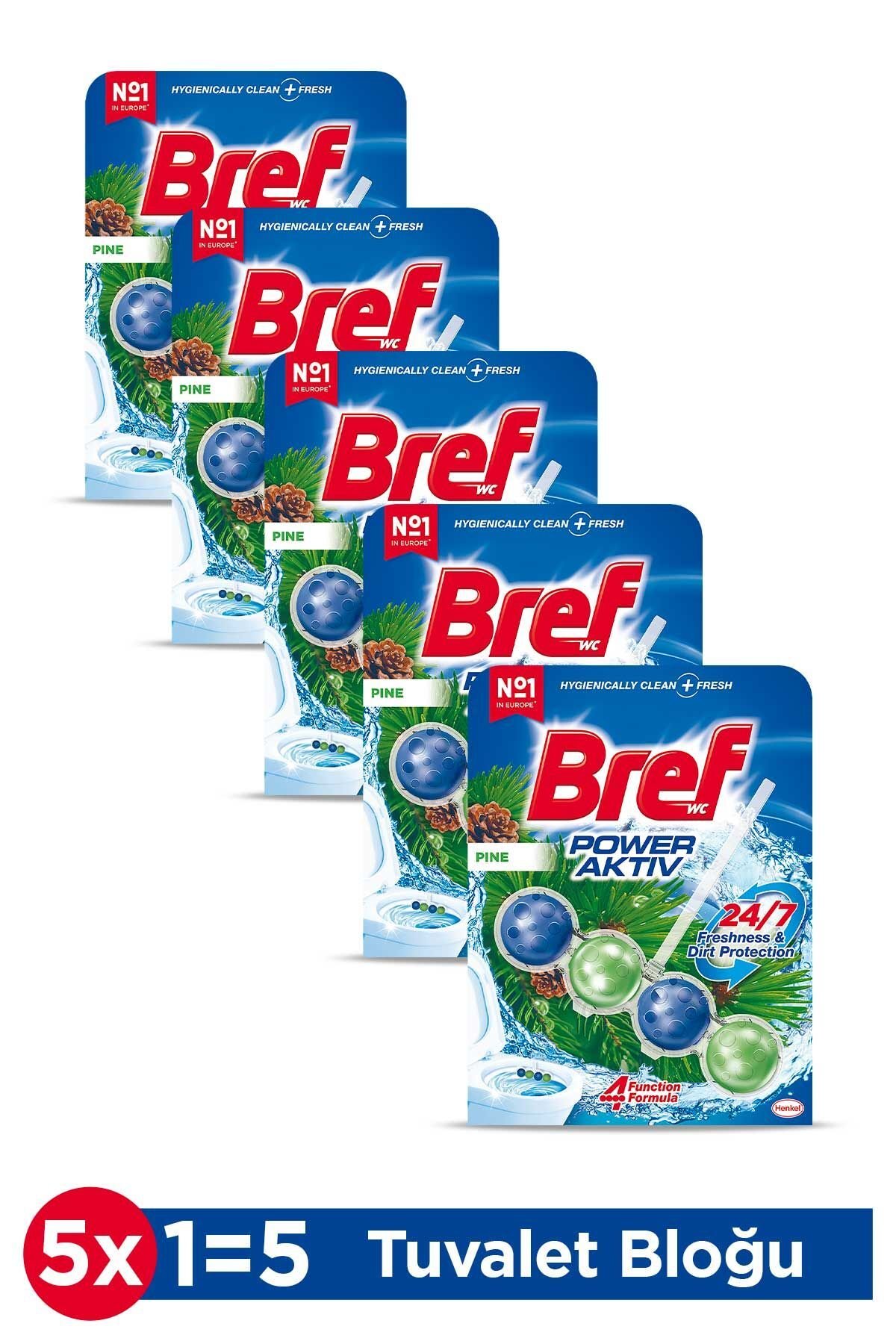 Bref Power Aktiv Çam Tekli 50 gr x5 Adet