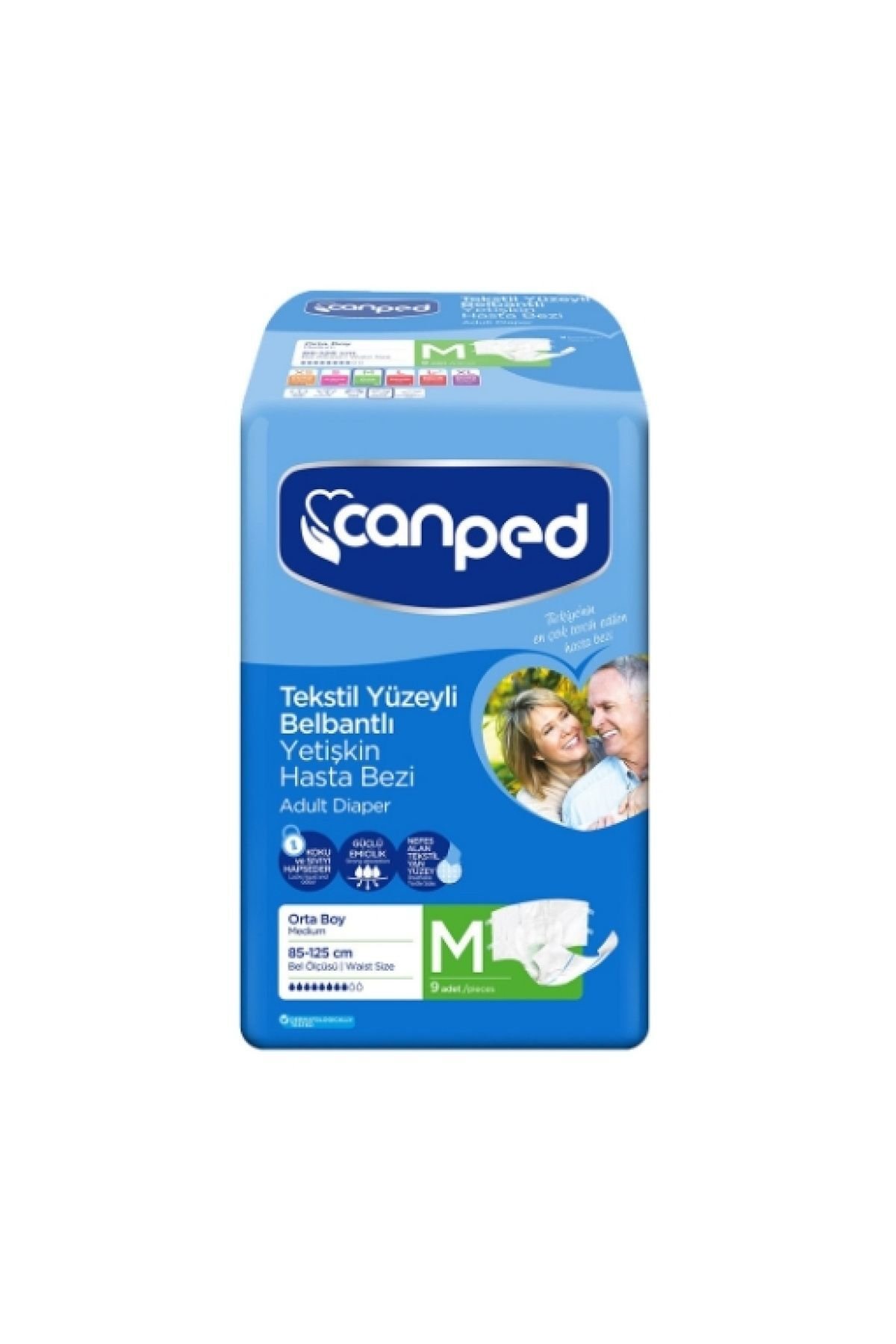 Canped Belbantlı Hasta Bezi Orta 9'lu