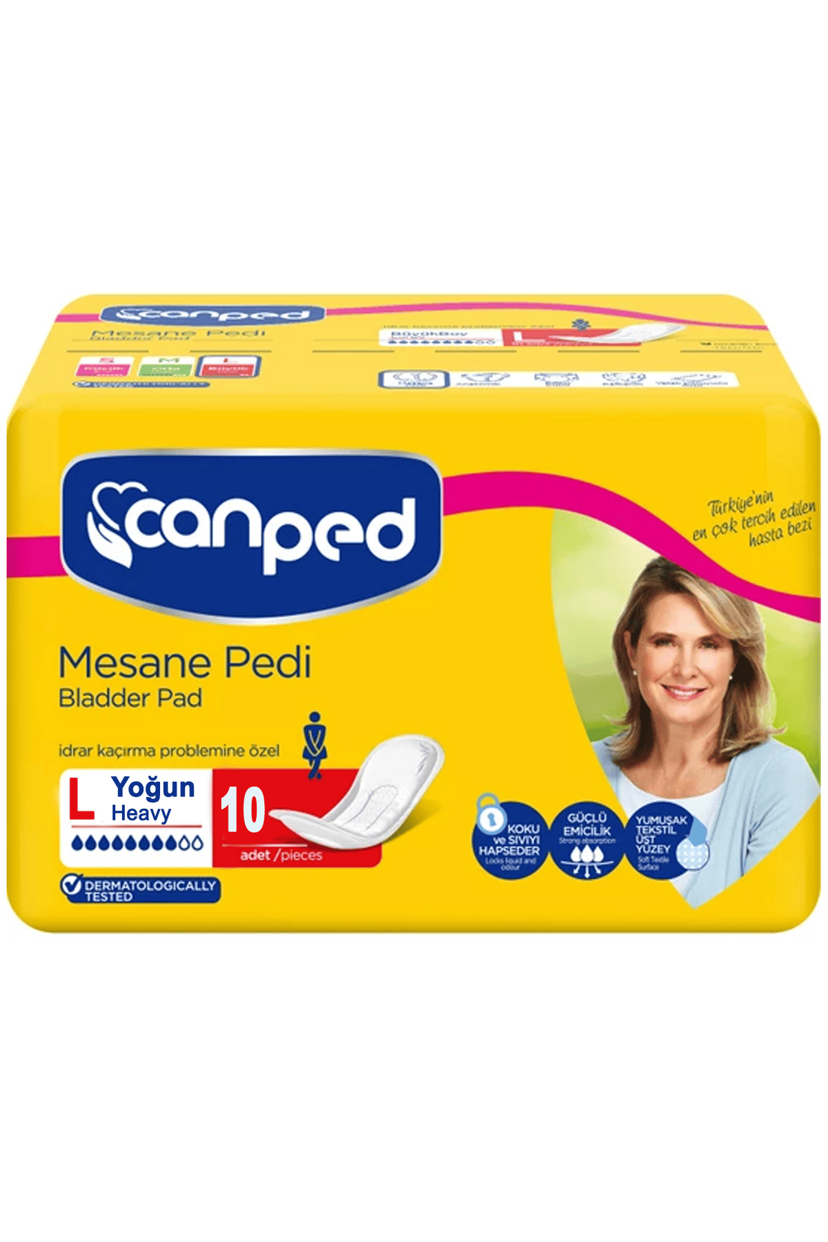 Canped Mesane Pedi Klasik L - Large - Büyük Boy 10'lu