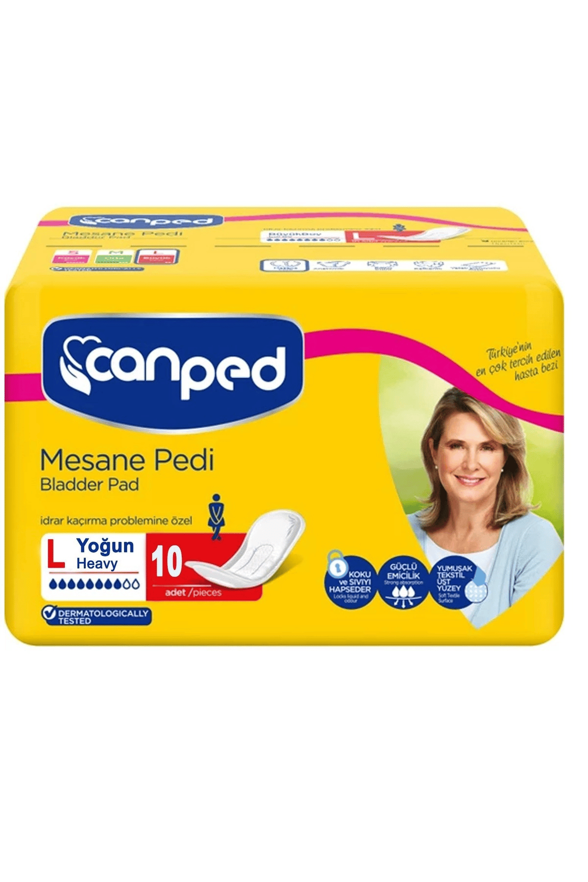Canped Mesane Pedi Klasik L - Large - Büyük Boy 10'lu