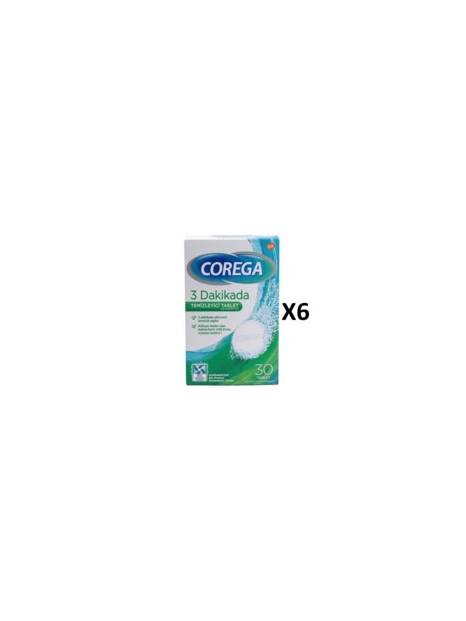Corega Protez Temizleme Tableti 30'lu X 6 Adet