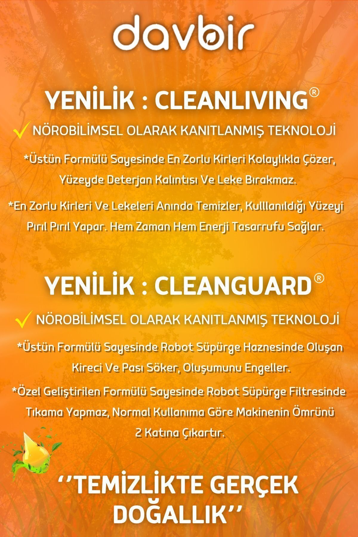 Davbir Amber Romantik Kokulu Akıllı Robot Süpürge Deterjanı,Sprey Mop Deterjanı,Yüzey Temizleyici 550ml