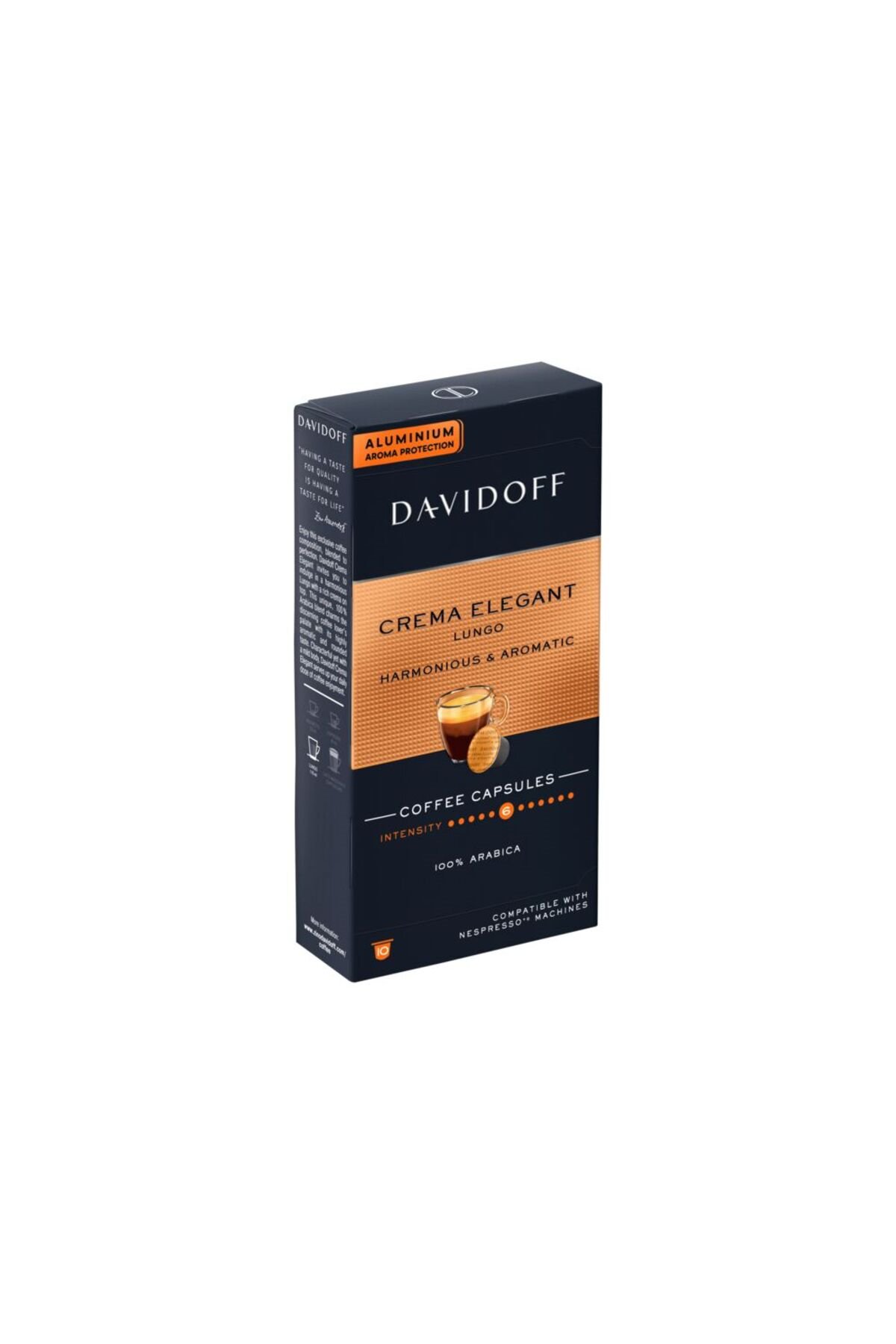 Davidoff Crema Elegant Lungo 10lu Kapsül Kahve