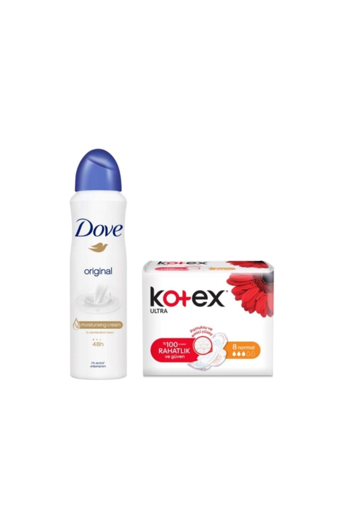 Deodorant Orginal 150ml Kotex Ped 2'li Set