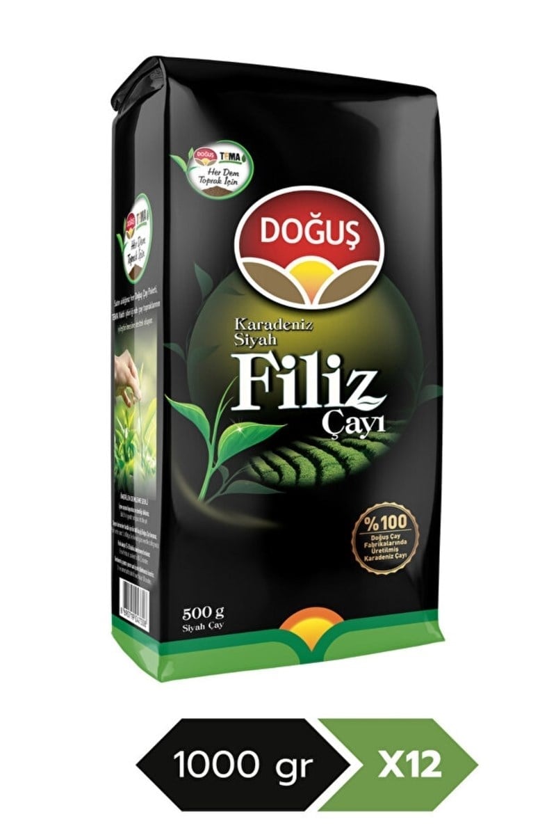 Doğuş Karadeniz Filiz 1 kg Çay X 12 Adet