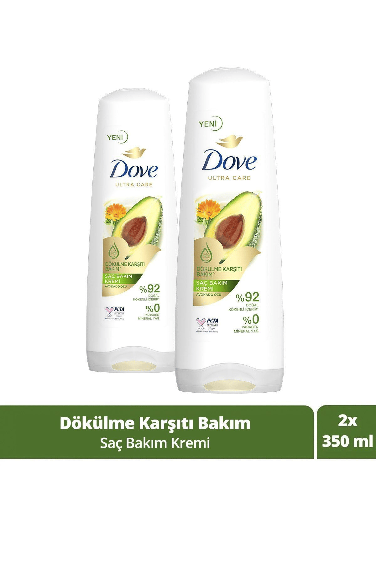 Dökülmeye Karşı Avokado Bakım Kremi 350 mlX2