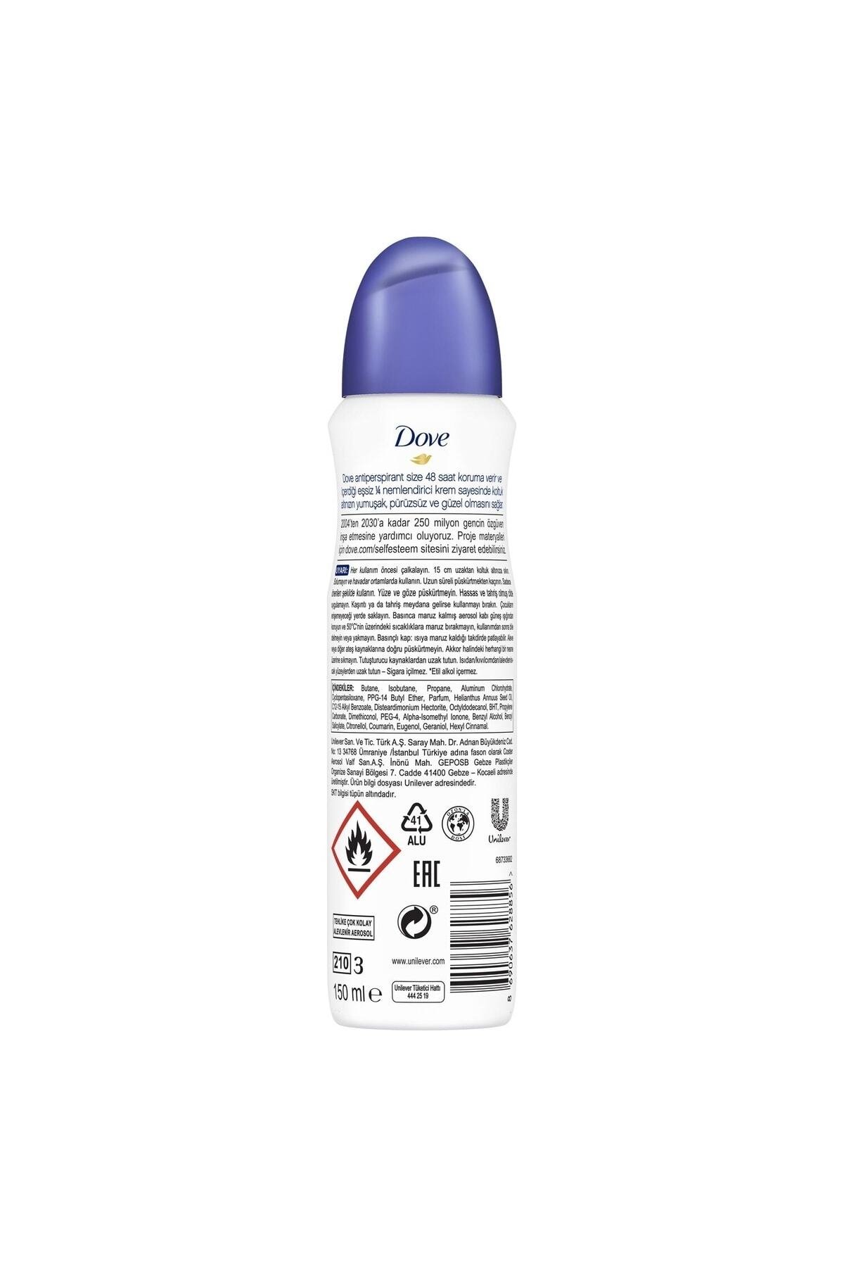 Dove Kadın Sprey Deodorant Antiperspirant Original 150 ml
