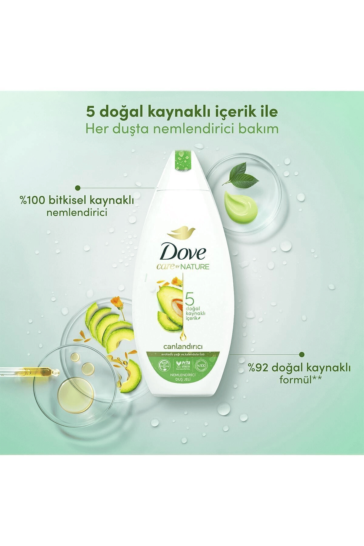 Dove Nemlendirici Duş Jeli Avokado Yağı Ve Kalendula Özü 450 ml