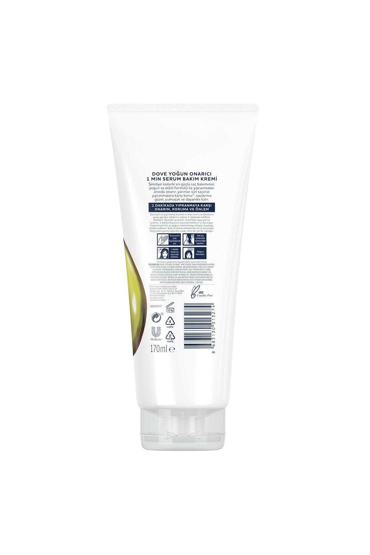Dove Ultra Care 1 Minute Serum Saç Bakım Kremi Yoğun Onarıcı 170 ml