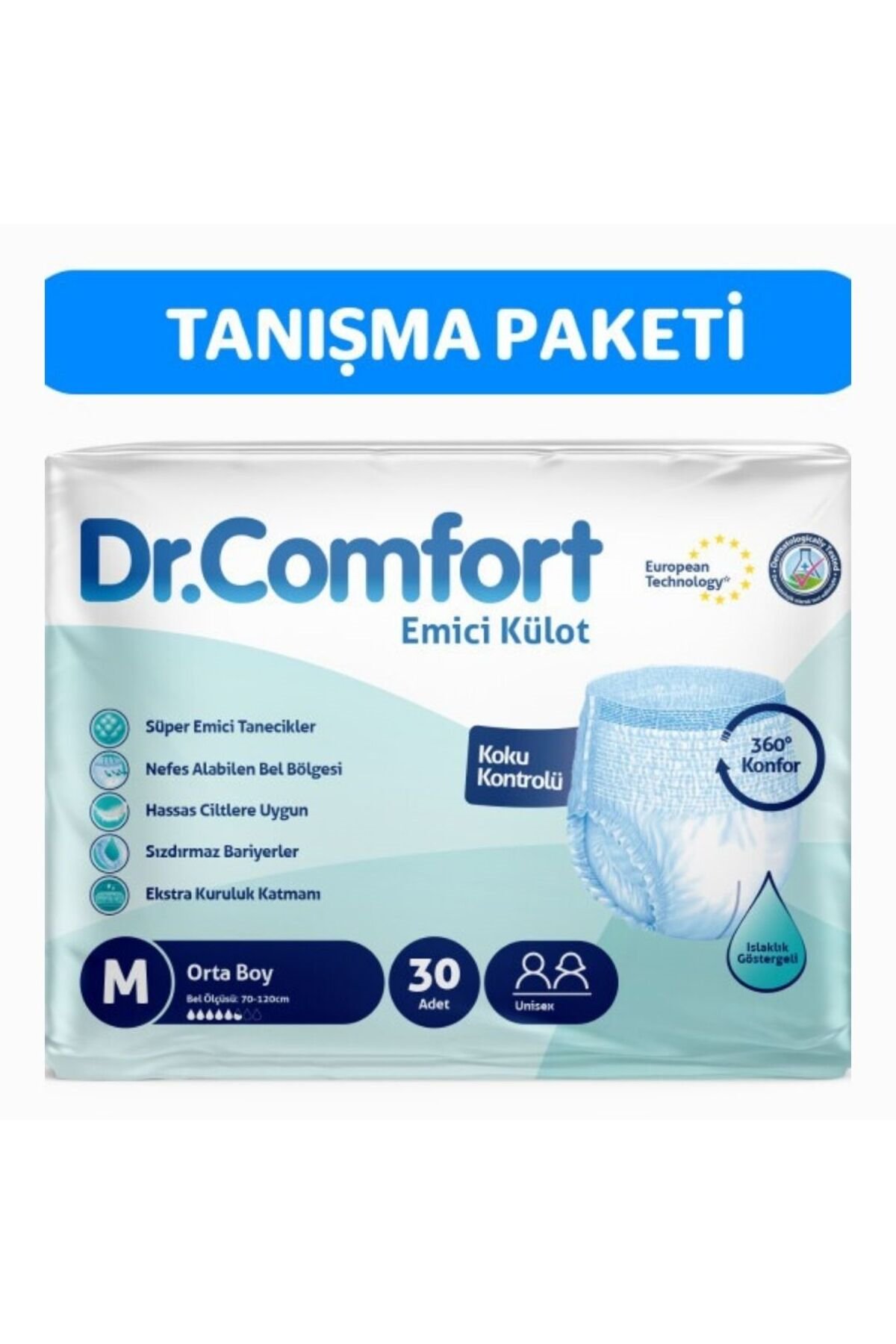 Dr.Comfort Hasta Bezi Emici Külot M Beden 30'lu