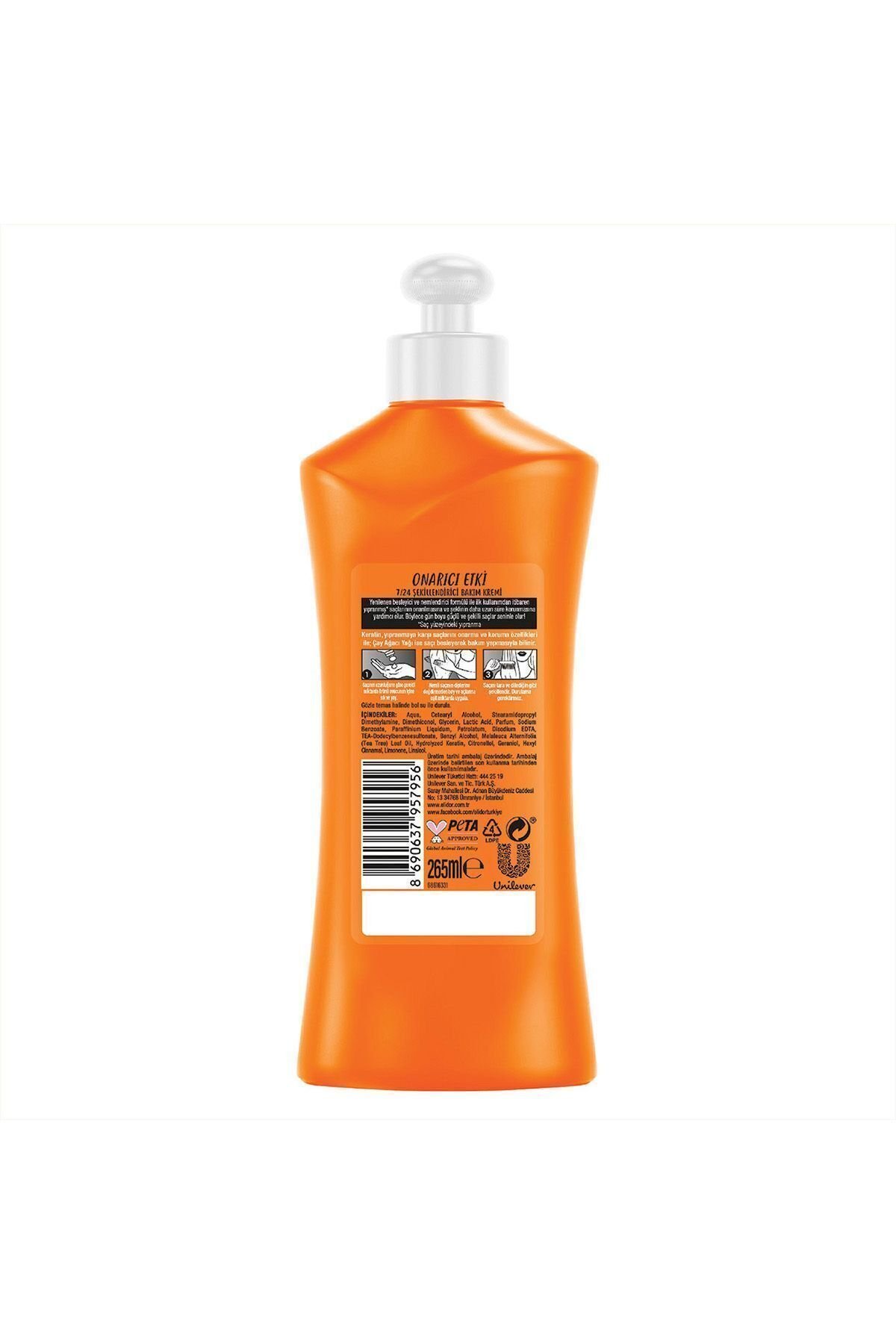 Elidor 7/24 Şekillendirici Saç Bakım Kremi Onarıcı Etki Keratin & Çay Ağacı Yağı 265 ml