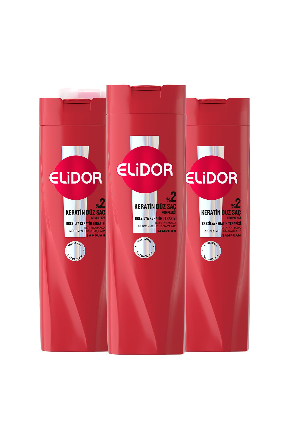 Elidor Saç Bakım Şampuanı Brezilya Keratin Terapisi 400 ml x3 Adet