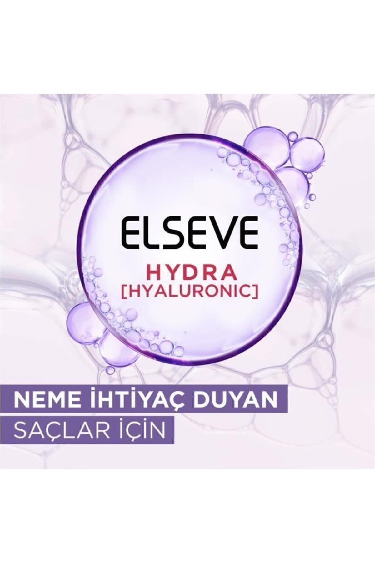 Elseve Hydra [hyaluronic] Nemi Hapseden Saç Bakım Kremi 390 ml x 3 adet