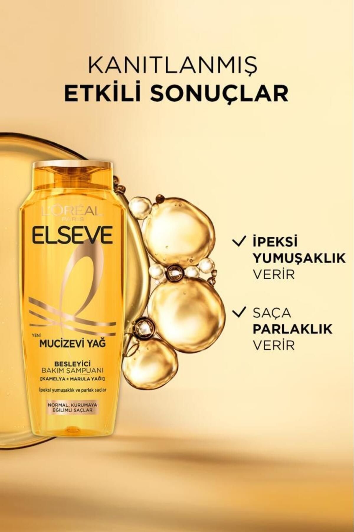 Elseve Şampuan 360 ml 6 Mucizevi Yağ X5 Adet