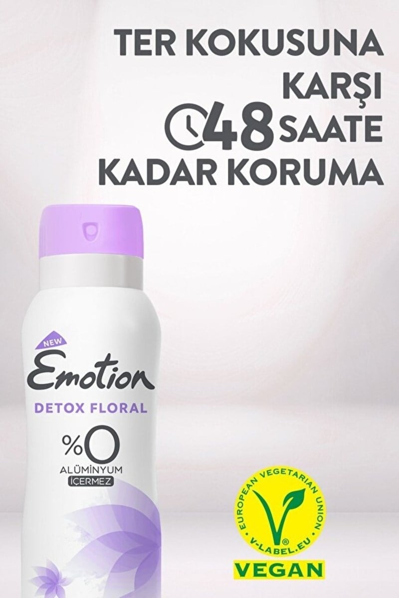 Emotion Detox Floral Kadın Deodorant Sprey 150 ml X5