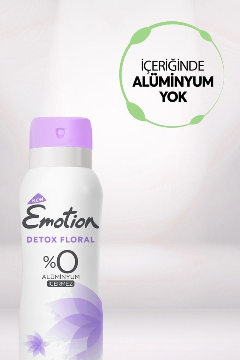 Emotion Detox Floral Kadın Deodorant Sprey 150 ml X6