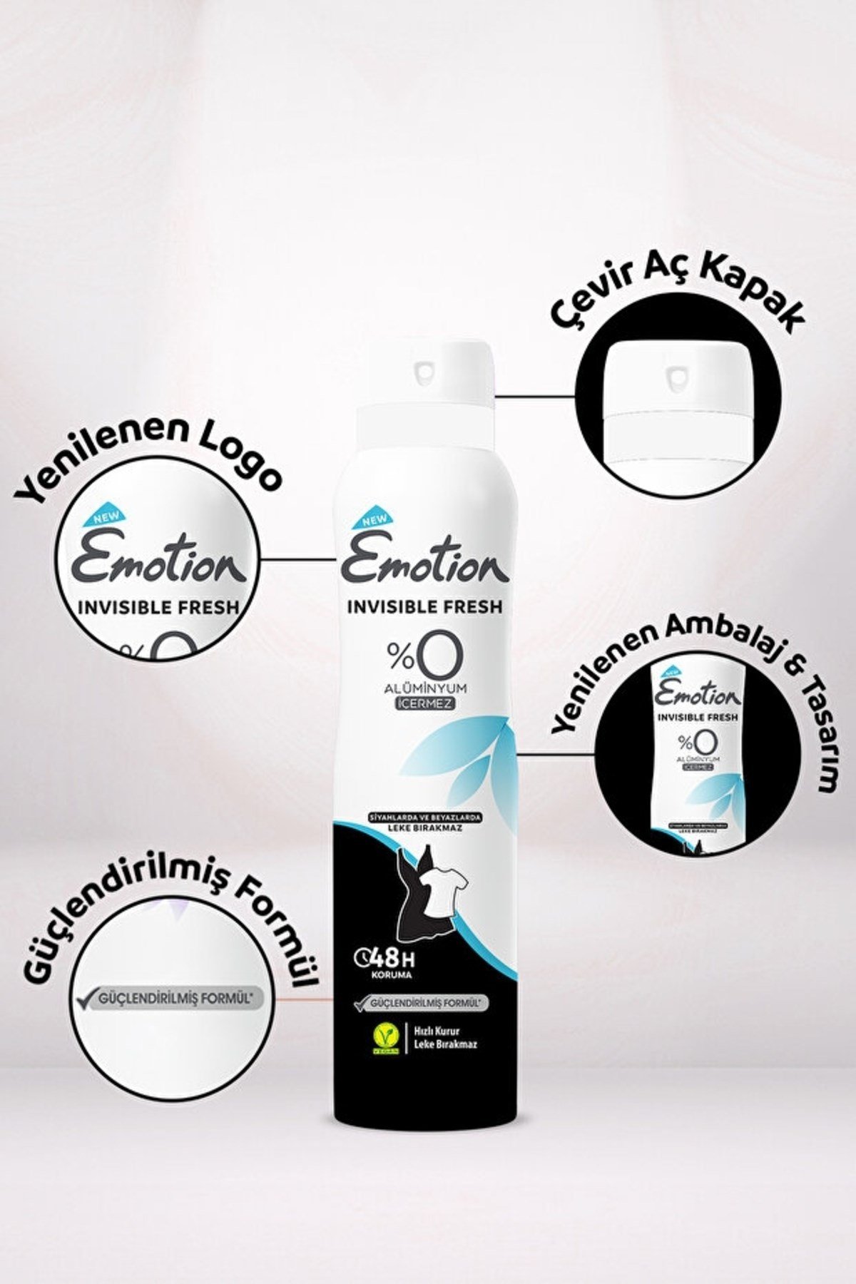 Emotion Invisible Fresh Deodorant Kadın 150 ml x3