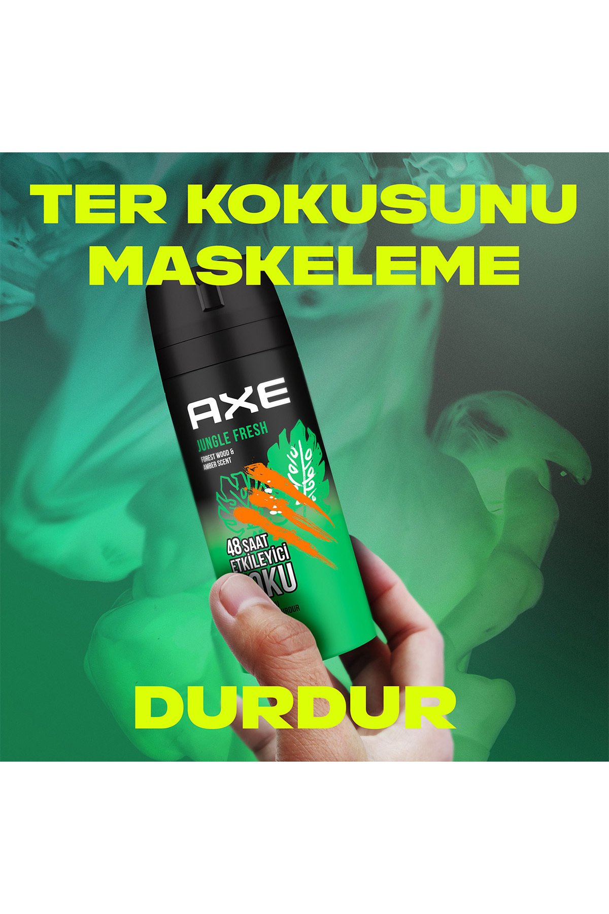 Erkek Sprey Deodorant Jungle Fresh 48 Saat Etkileyici Koku 150 ml X3 Adet