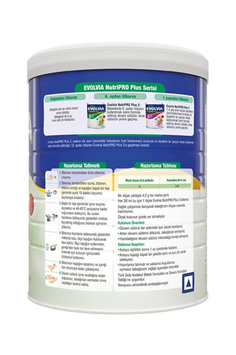 Evolvia Nutripro Plus 2 Devam Sütü 800 gr