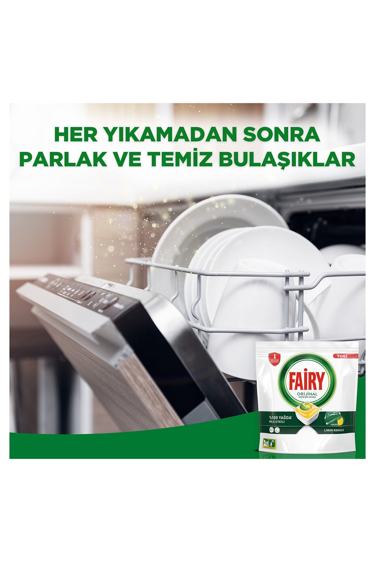 Fairy Hepsi Bir Arada Bulaşık Kapsülü 36'lı  x4 Adet