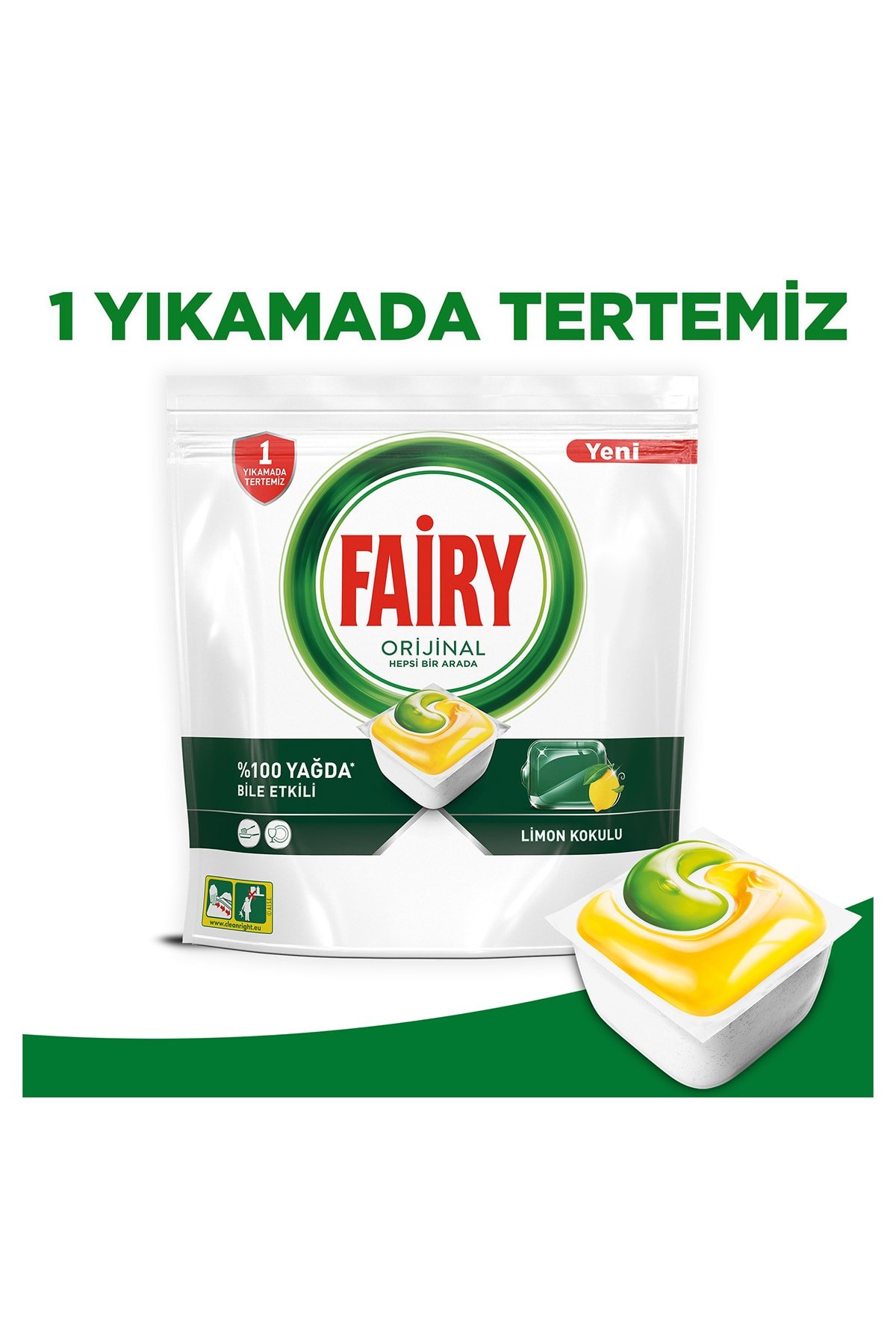 Fairy Hepsi Bir Arada Bulaşık Kapsülü 36'lı  x4 Adet