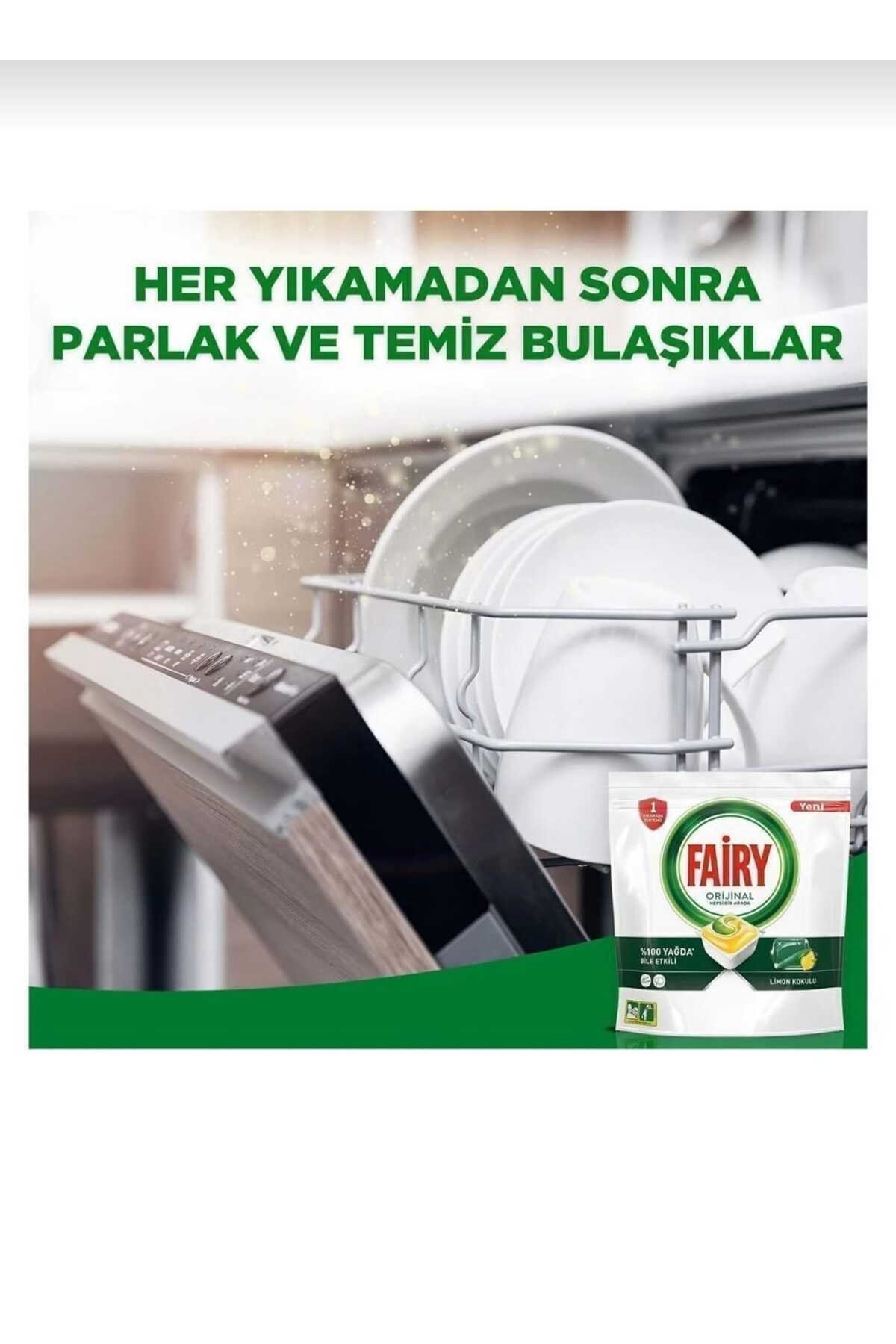 Fairy Hepsi Bir Arada Bulaşık Makinesi Deterjanı Tableti 60'lı