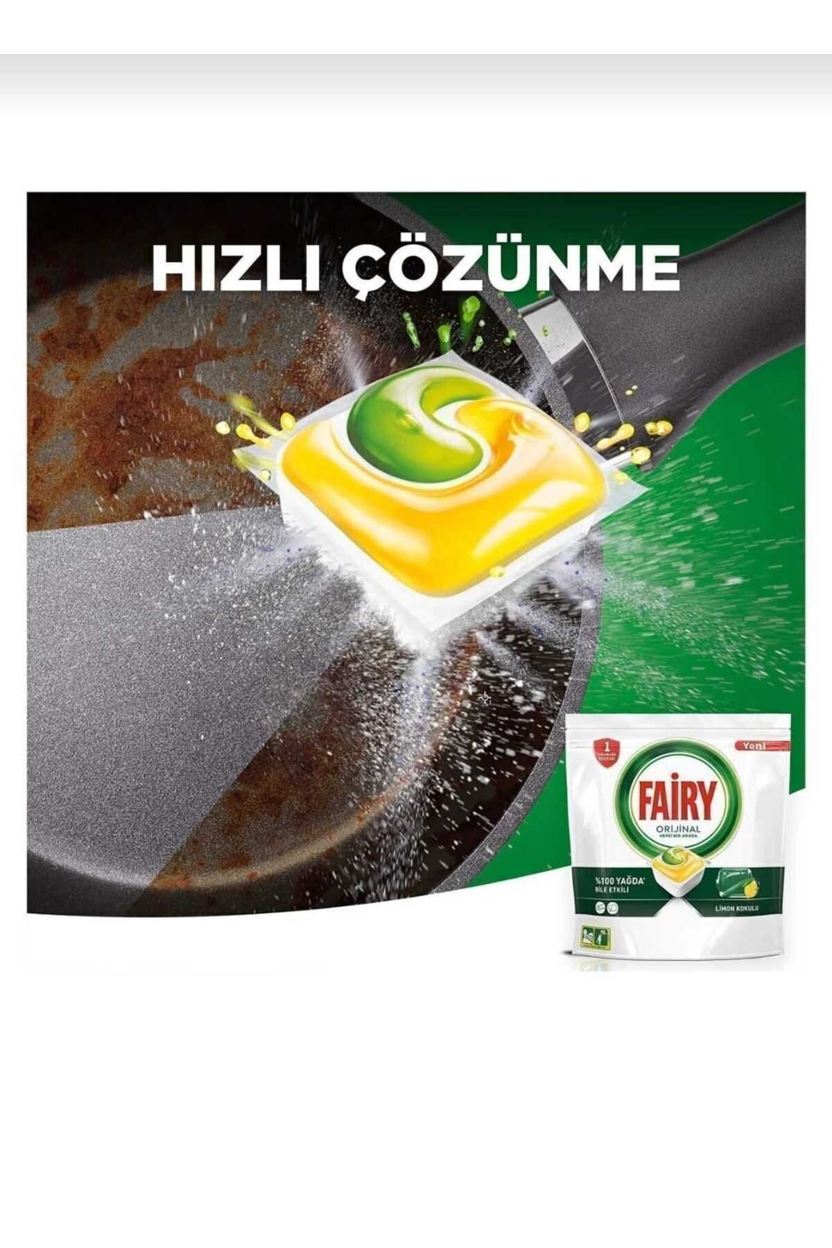 Fairy Hepsi Bir Arada Bulaşık Makinesi Deterjanı Tableti 60'lı