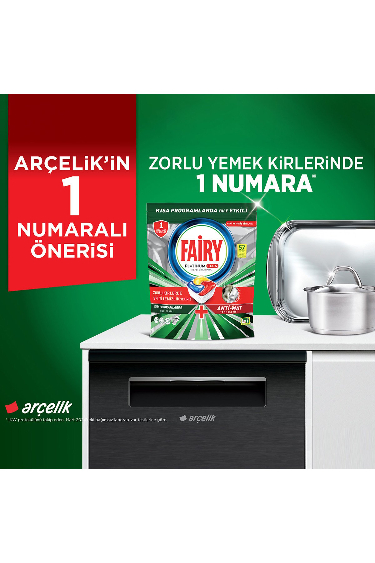 Fairy Platinum Bulaşık Makinesi Deterjanı Kapsülü/tableti  Limon Kokulu 72 Yıkama