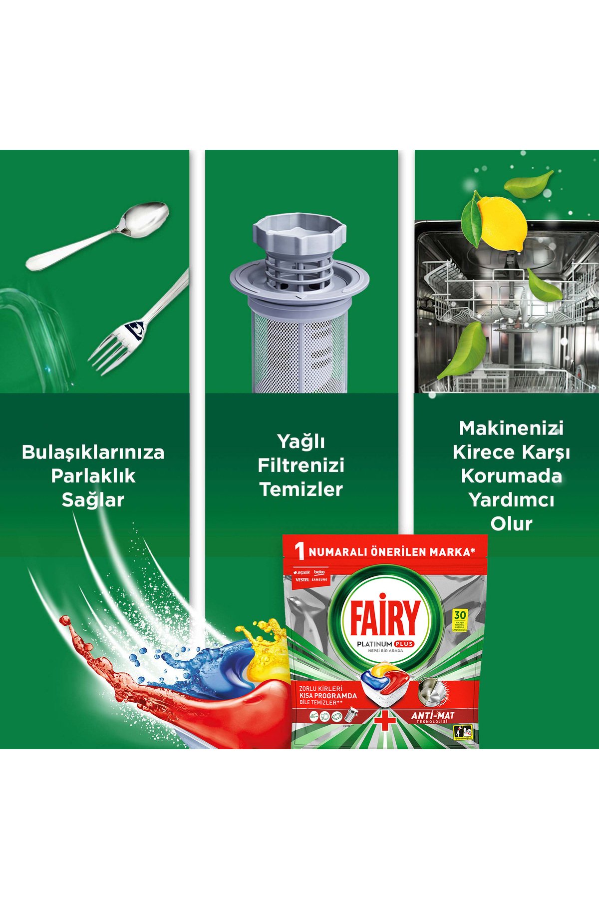 Fairy Tablet Platinum Plus 30'lu