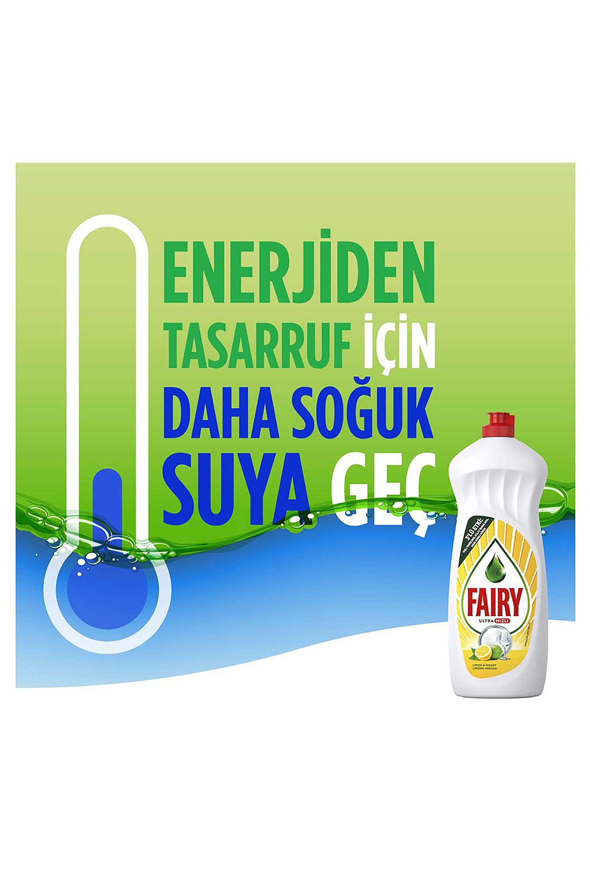 Fairy Temiz & Ferah Sıvı Bulaşık Deterjanı 2600ml Limon Kokulu Süper Ekonomik Paket