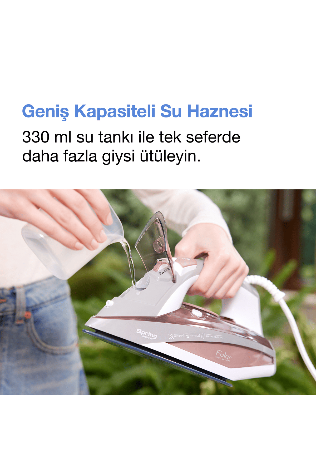Fakir Spring Buharlı Ütü  Gül Kurusu
