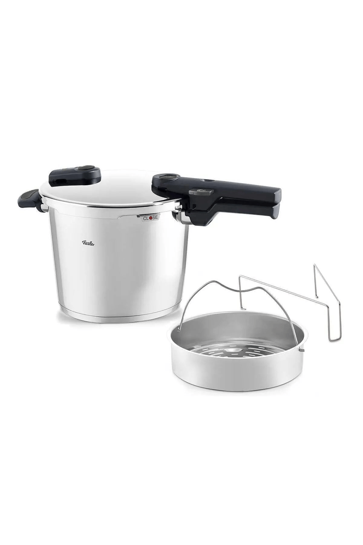 Fissler Vitaquick Premium 6 Litre Düdüklü Tencere + Buharda Pişirme Aparatı