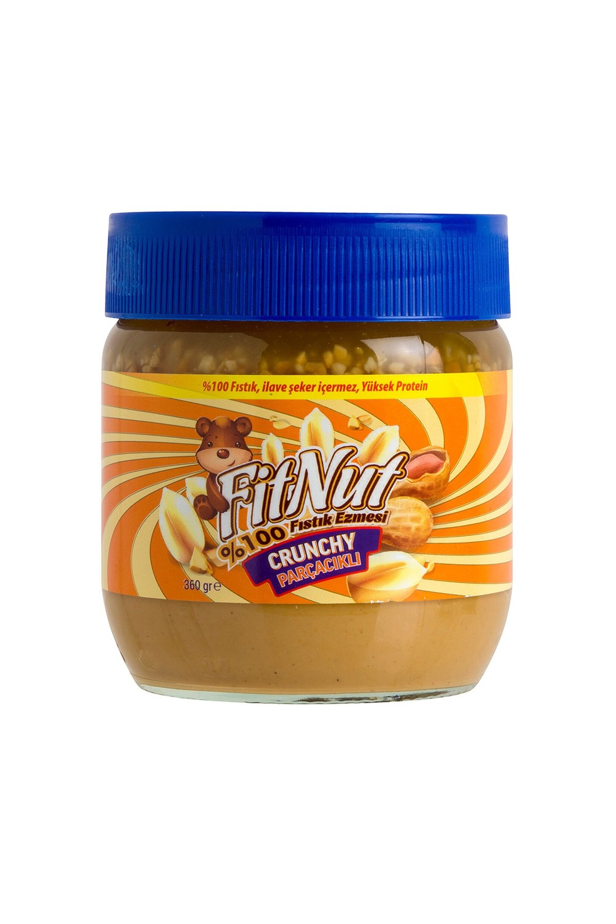 Fitnut Parçacıklı %100 Fıstık Ezmesi 360gr