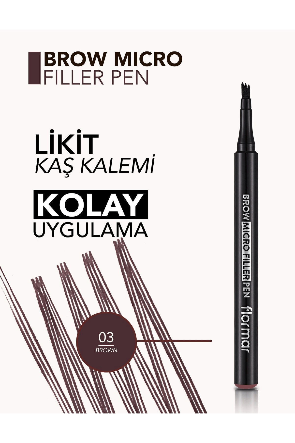 Flormar Brow Micro Filler Tarayıcı Keçe Uçlu Kaş Kalemi