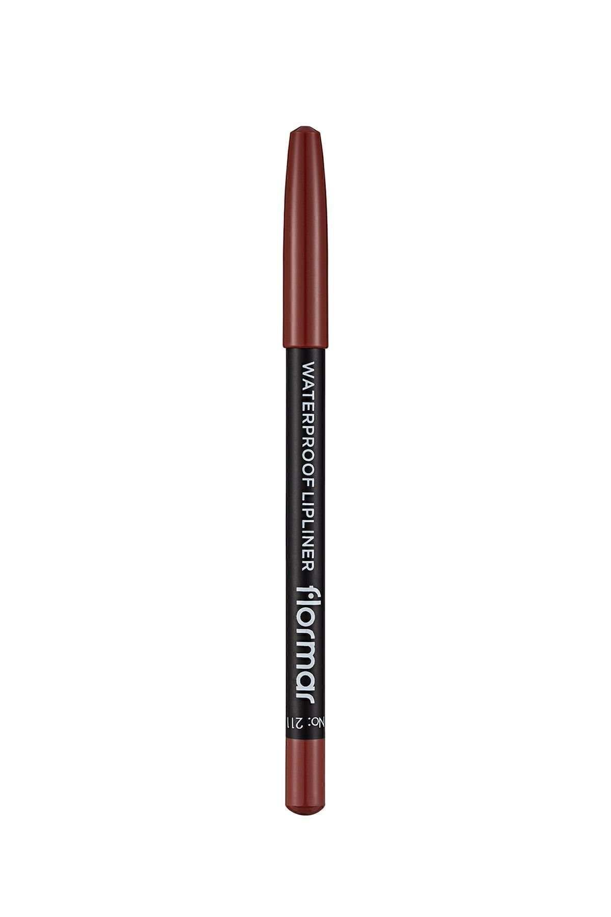 Flormar Dudak Kalemi - Waterproof Lipliner 211 Classical Brown 8690604111114