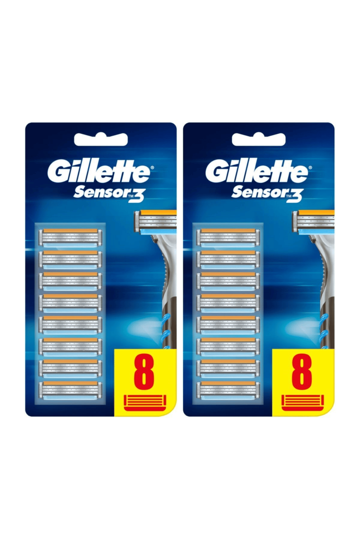 Gillette Sensor3 8'li Bıçak X2 Adet